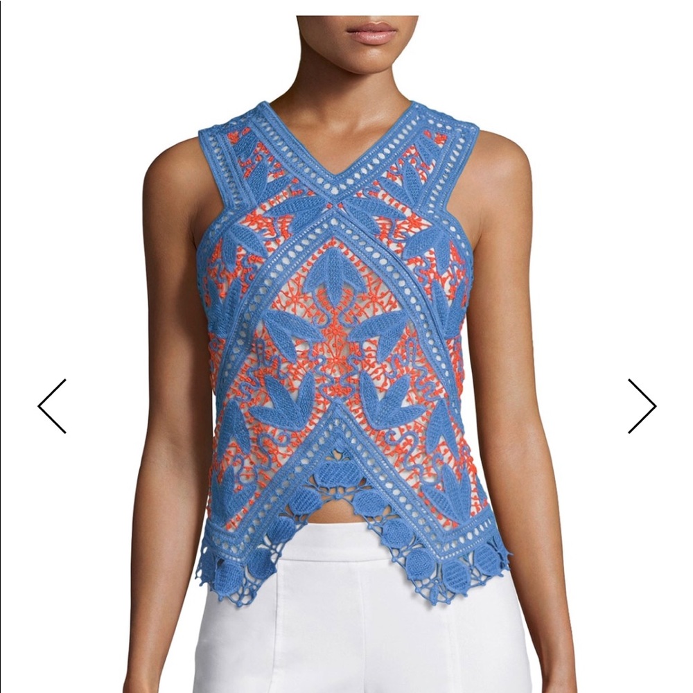 Sold out!  Tory Burch Evie Crochet Top